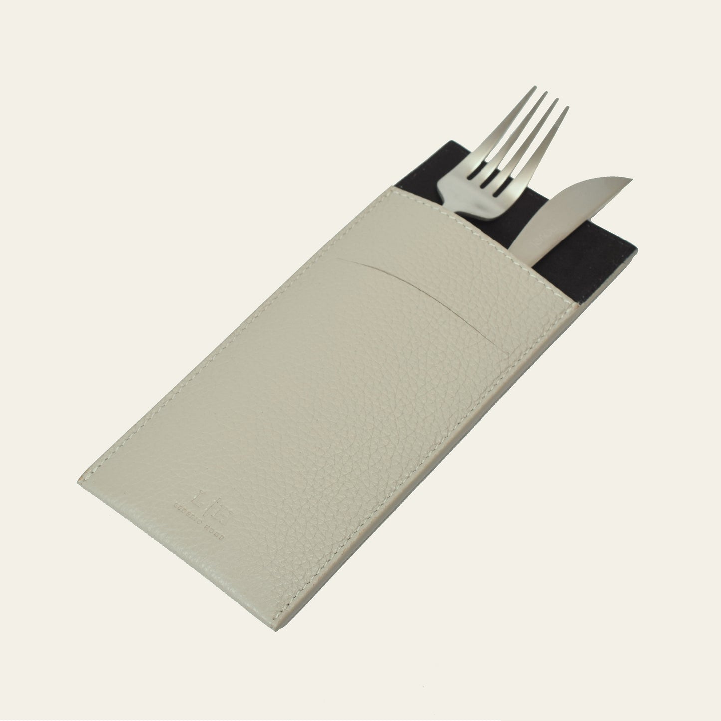 Bestecktasche mit Serviettenfach – 20 × 8,5 cm