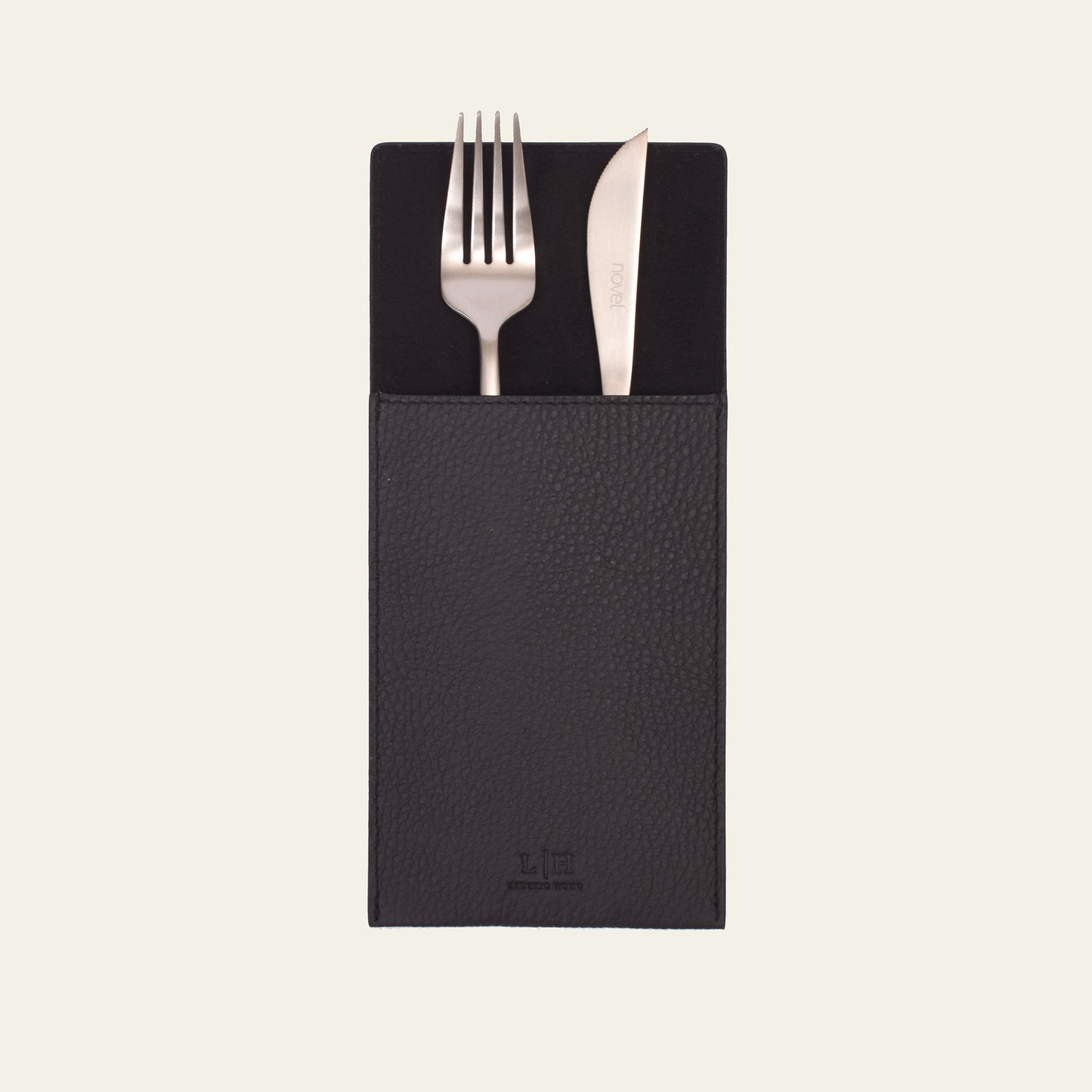 Schmale Bestecktasche mit Mikrofaserfutter – 22 × 10 cm