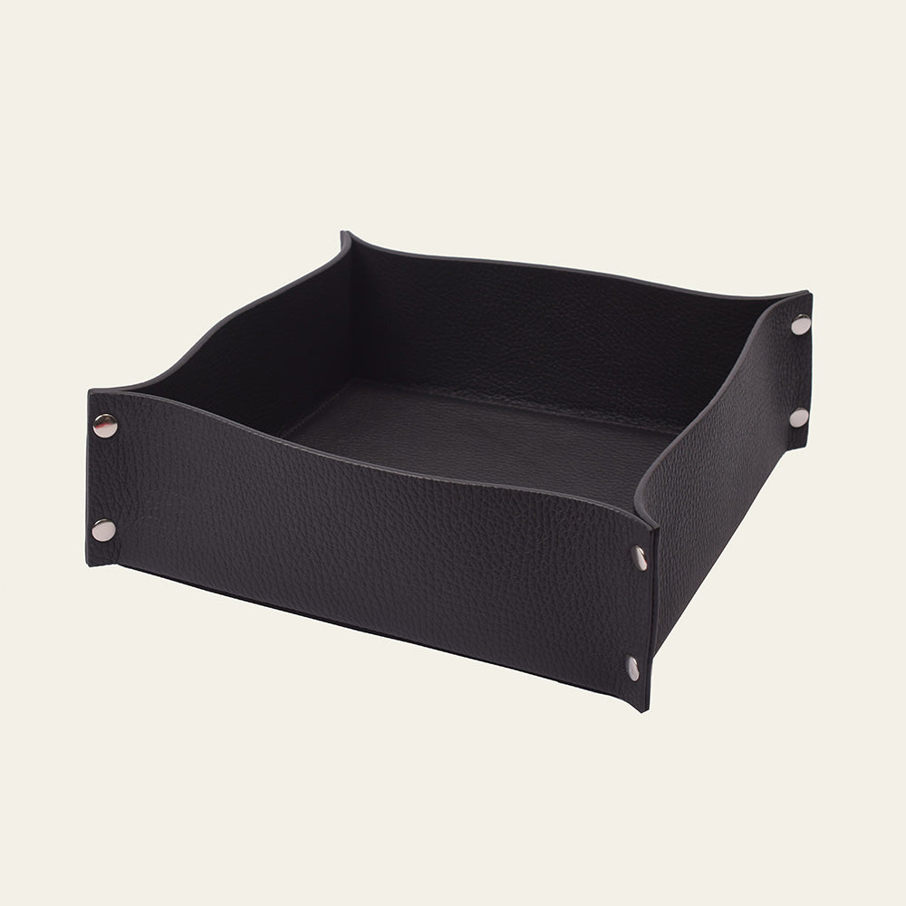 Brotkorb & Obstkorb aus Leder – stilvolle Aufbewahrung mit Charakter – 20 × 20 cm