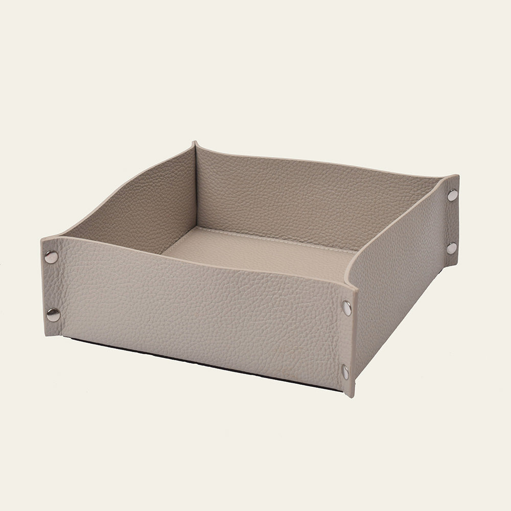 Brotkorb & Obstkorb aus Leder – stilvolle Aufbewahrung mit Charakter – 20 × 20 cm