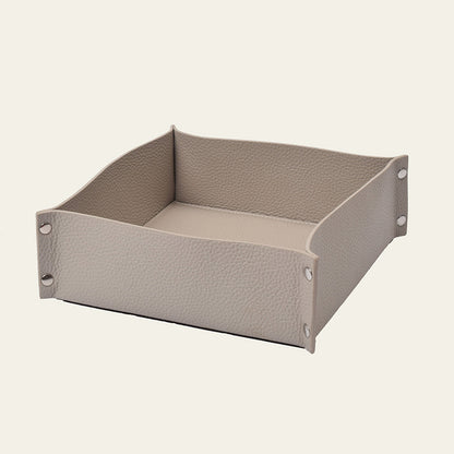 Brotkorb & Obstkorb aus Leder – stilvolle Aufbewahrung mit Charakter – 20 × 20 cm