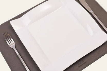 Telleruntersetzer aus Leder (ca. 41 × 31 cm) - rechteckig