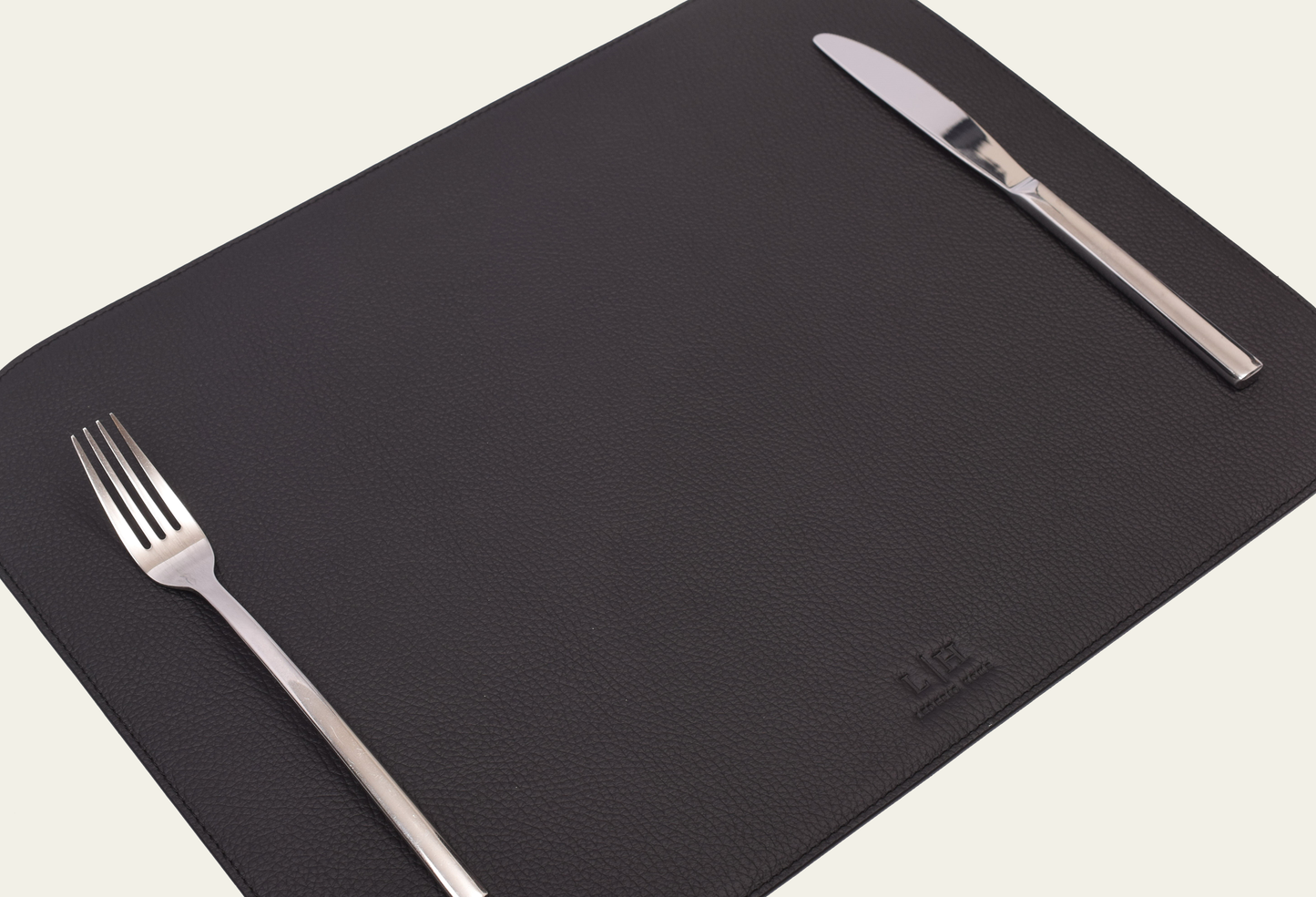 Telleruntersetzer aus Leder (ca. 41 × 31 cm) - rechteckig