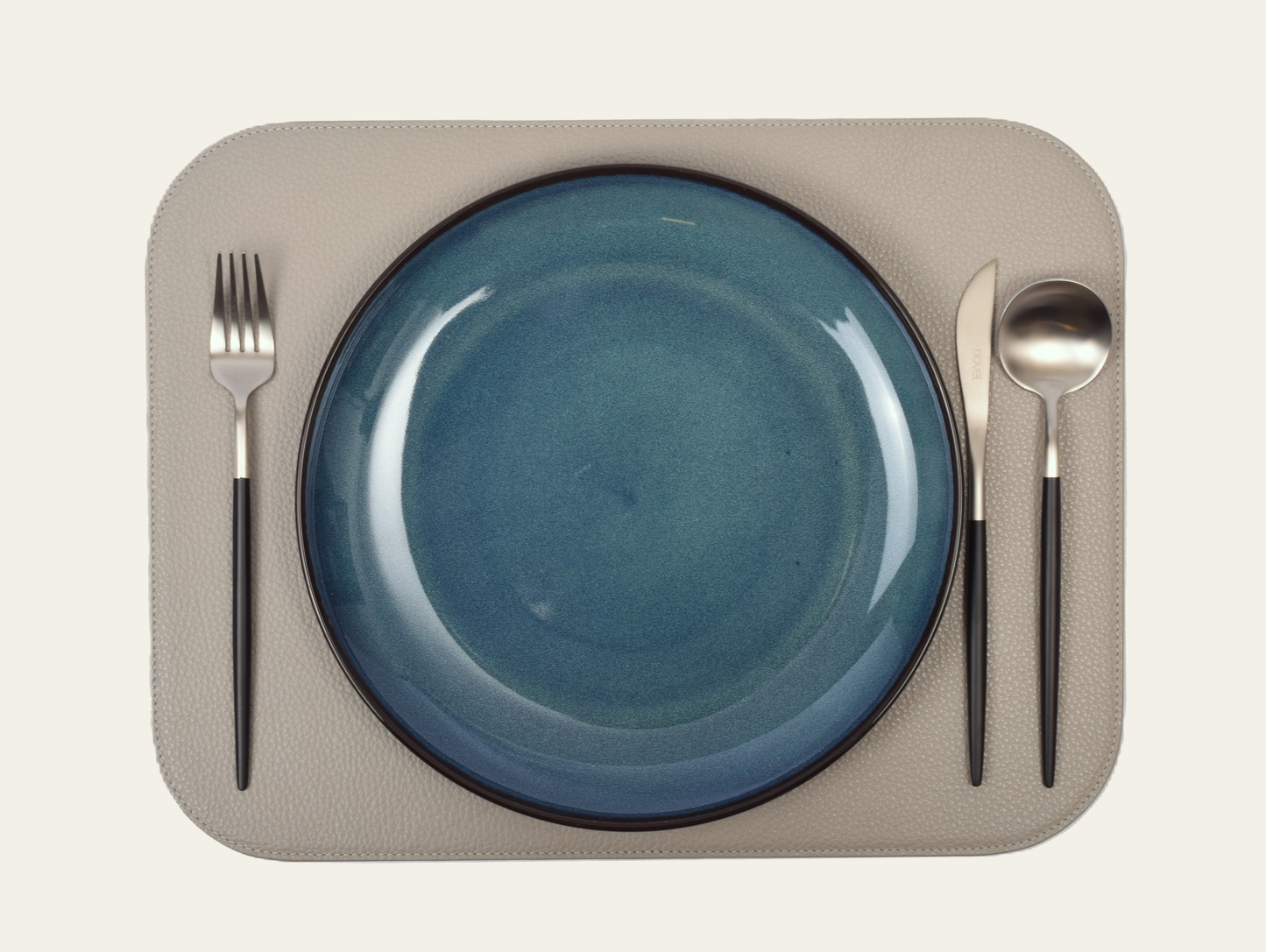 Telleruntersetzer aus Leder (ca. 41 × 31 cm) - rechteckig