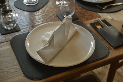 Telleruntersetzer aus Leder (ca. 41 × 31 cm) - rechteckig