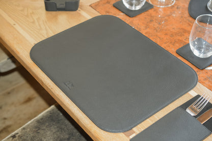 Telleruntersetzer aus Leder (ca. 41 × 31 cm) - rechteckig