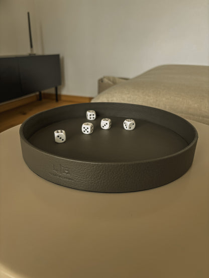 Leder-Würfeltablett – stilvoller Untergrund für Spiel & Ordnung