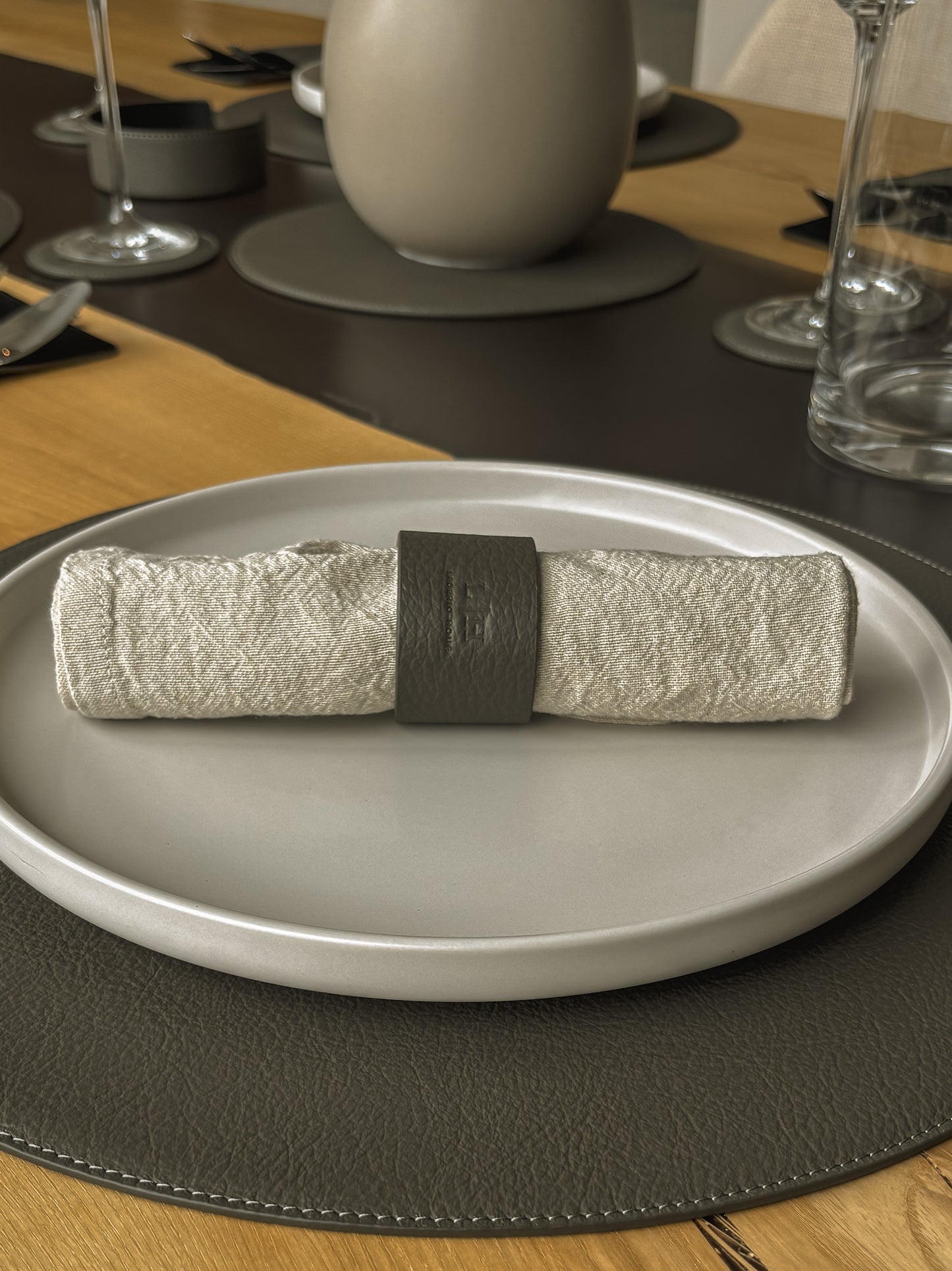 Serviettenring mit Druckknopf – 4,5 cm Ø, 3,5 cm breit