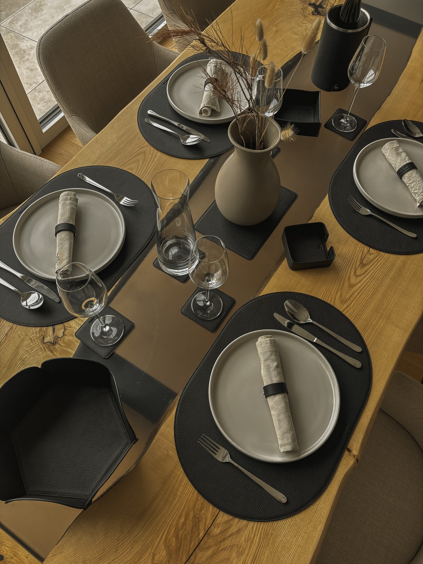 Tischset oval –  50 x 34 cm - formschön & rutschfest