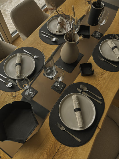 Tischset oval –  50 x 34 cm - formschön & rutschfest