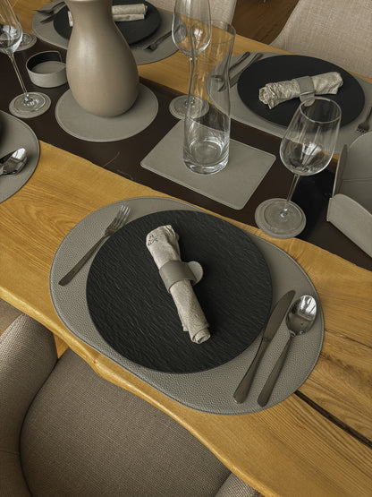 Tischset oval –  50 x 34 cm - formschön & rutschfest