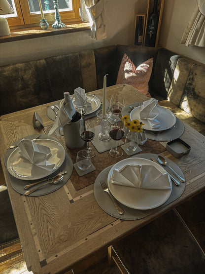 Tischset oval –  50 x 34 cm - formschön & rutschfest