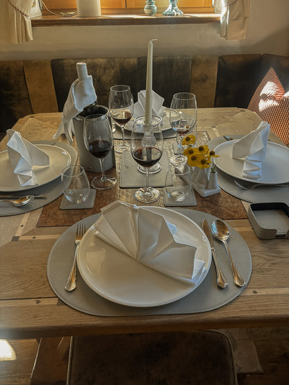 Tischset oval –  50 x 34 cm - formschön & rutschfest