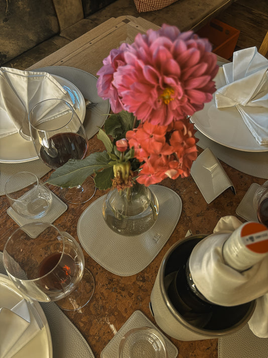 Asymmetrische Unterlage – 24 × 18 cm für Schalen & Deko