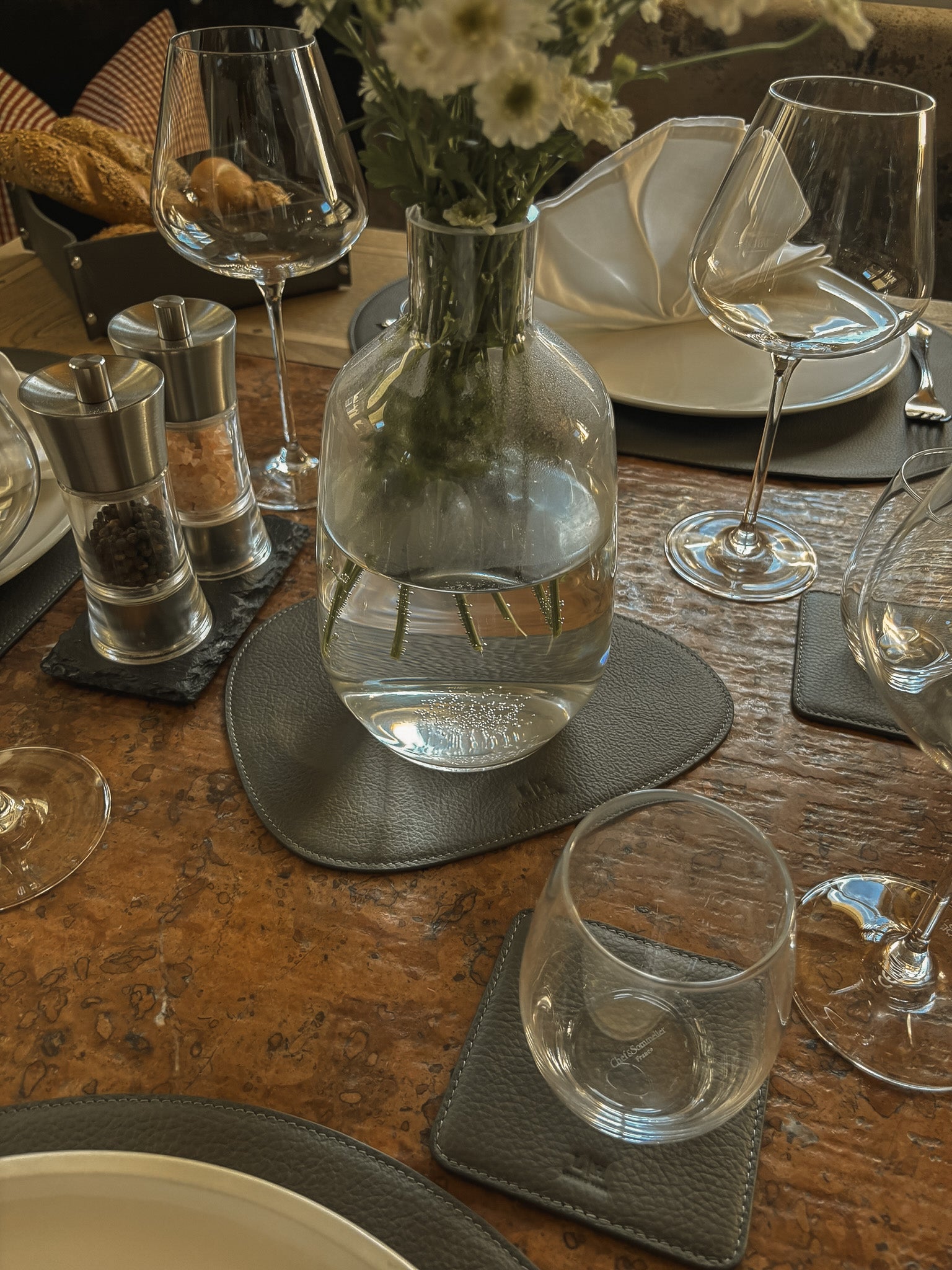 Asymmetrische Unterlage – 24 × 18 cm für Schalen & Deko