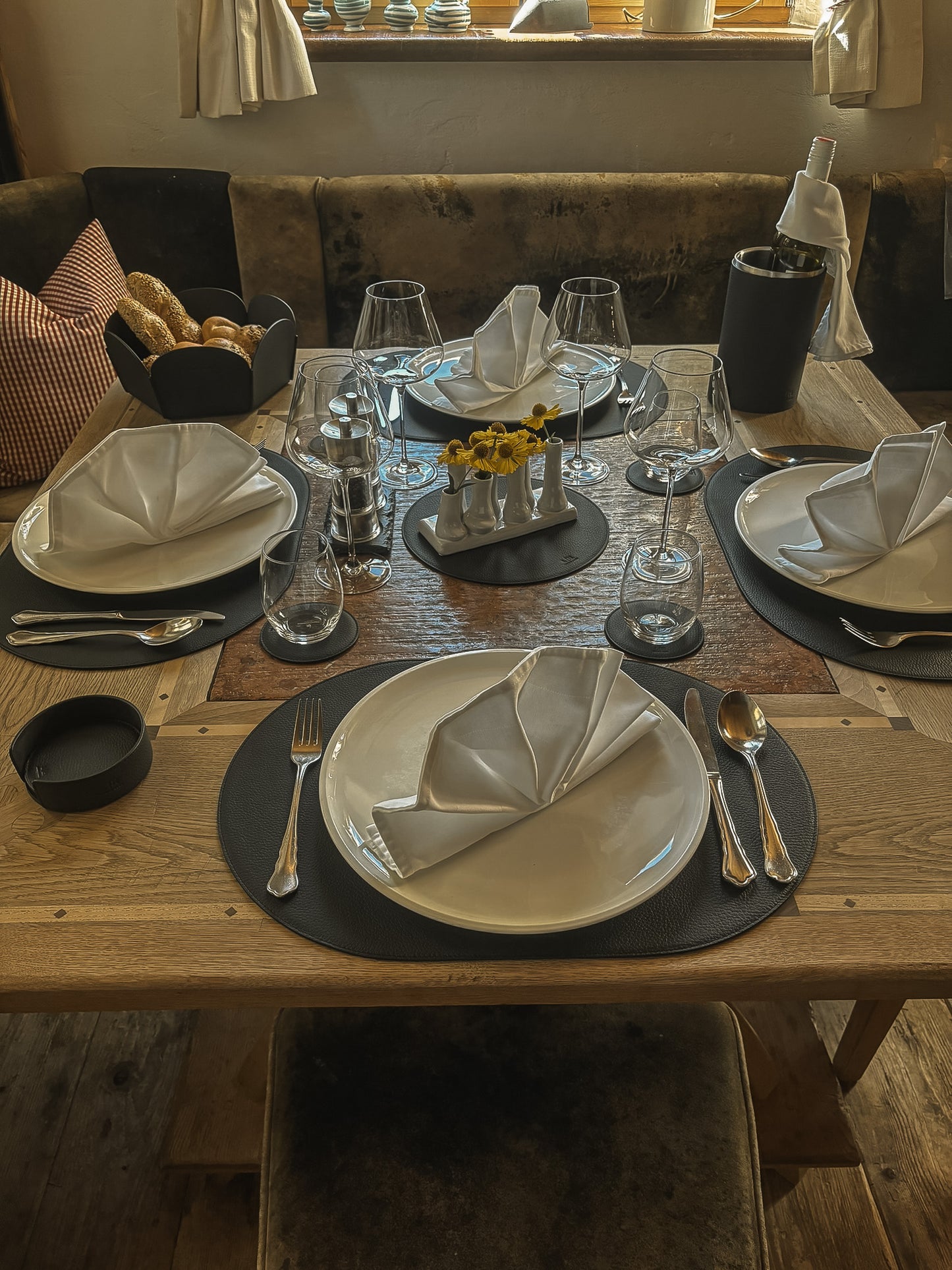 Tischset oval –  50 x 34 cm - formschön & rutschfest