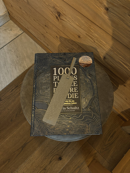 Lesezeichen aus Leder – 20 × 5 cm