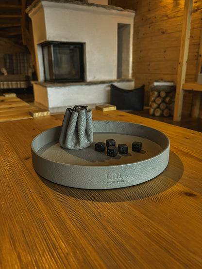 Leder-Würfeltablett – stilvoller Untergrund für Spiel & Ordnung