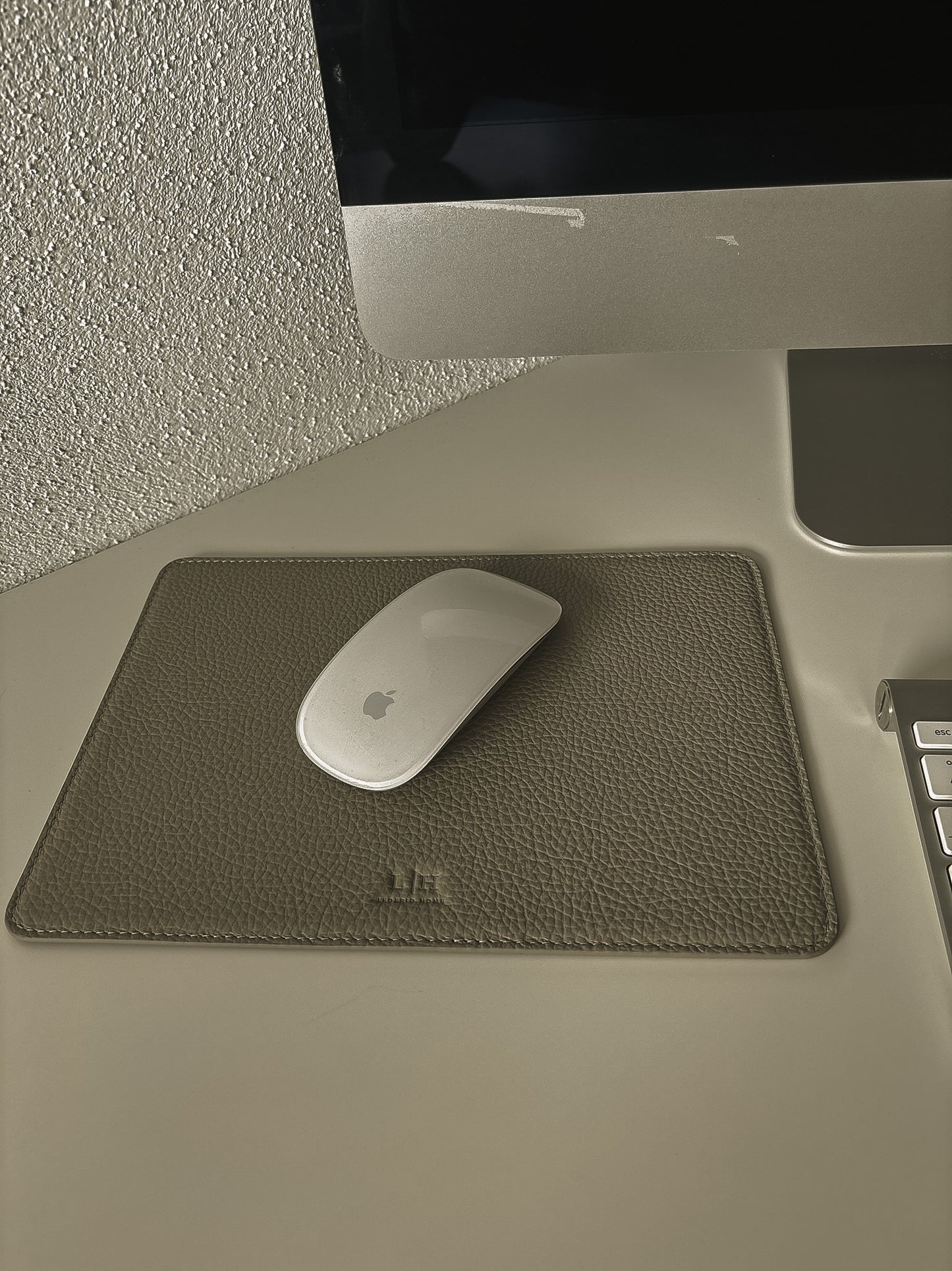 Leder-Mousepad - Rechteckig – 25 × 18 cm