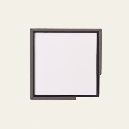 Zettelbox aus Leder – 10,5 × 10,5 × 4,5 cm inkl. Notizzettel