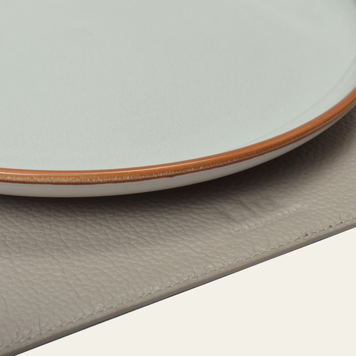 Telleruntersetzer aus Leder (ca. 41 × 31 cm) - rechteckig