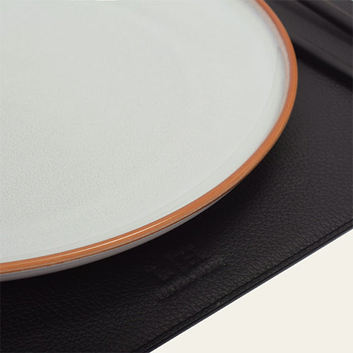 Telleruntersetzer aus Leder (ca. 41 × 31 cm) - rechteckig