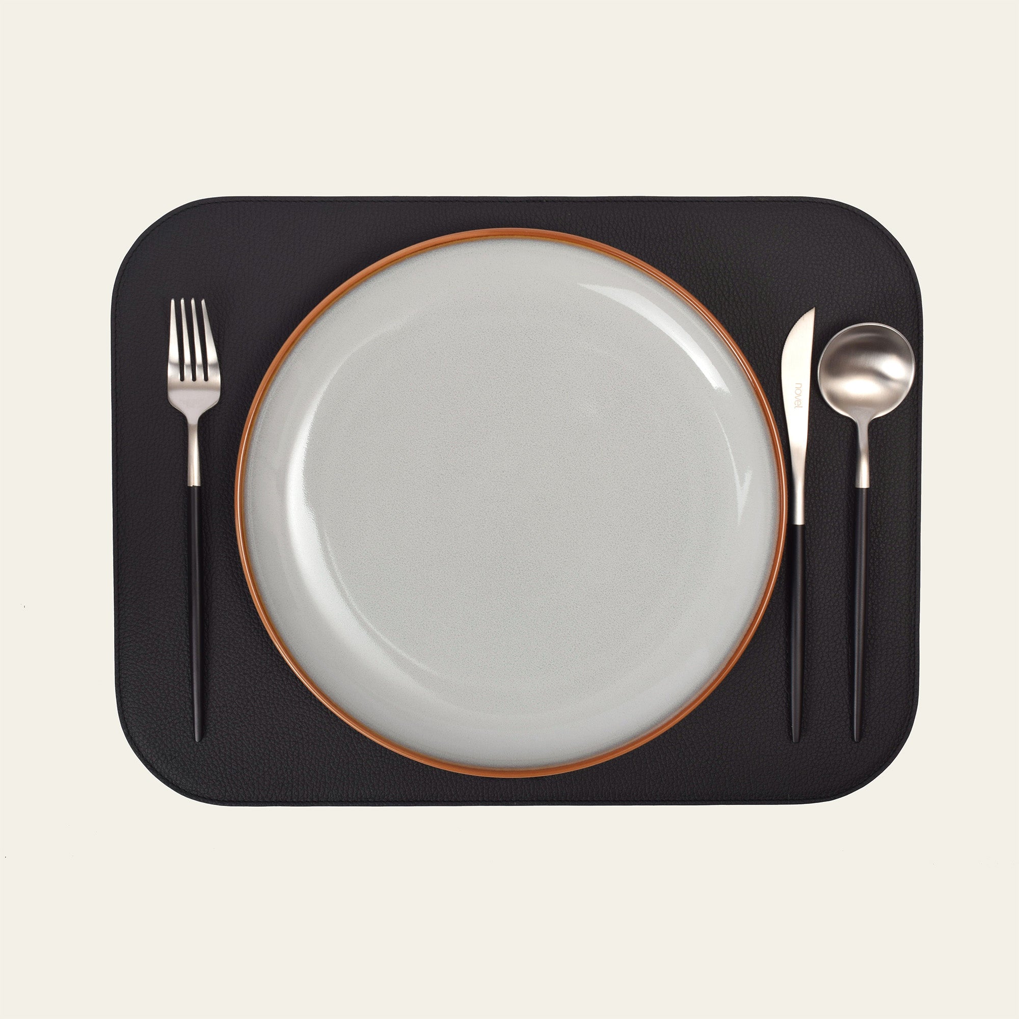 Telleruntersetzer aus Leder (ca. 41 × 31 cm) - rechteckig