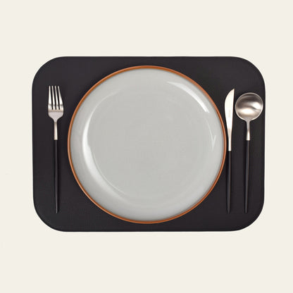 Telleruntersetzer aus Leder (ca. 41 × 31 cm) - rechteckig