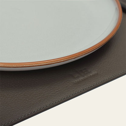 Telleruntersetzer aus Leder (ca. 41 × 31 cm) - rechteckig