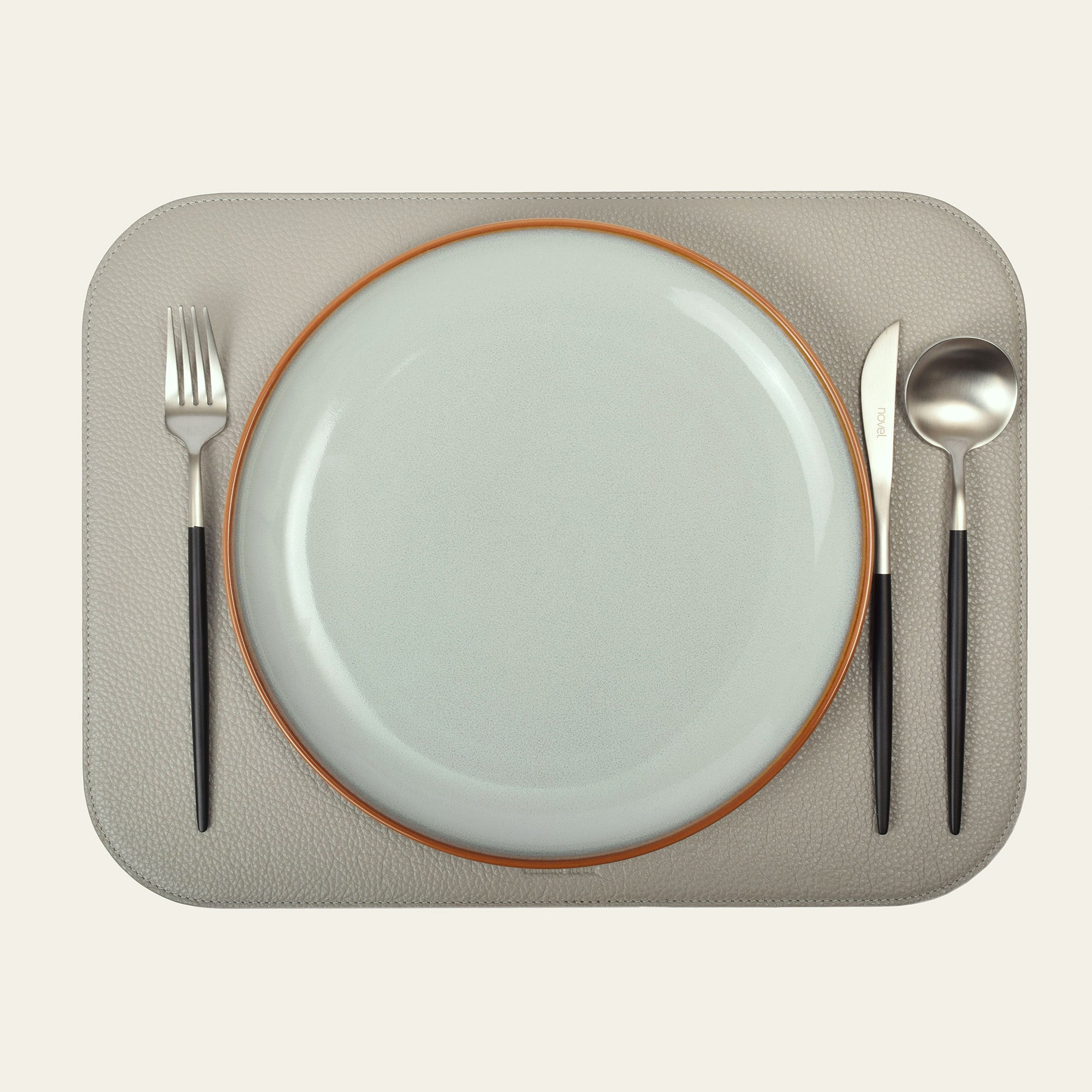 Telleruntersetzer aus Leder (ca. 41 × 31 cm) - rechteckig