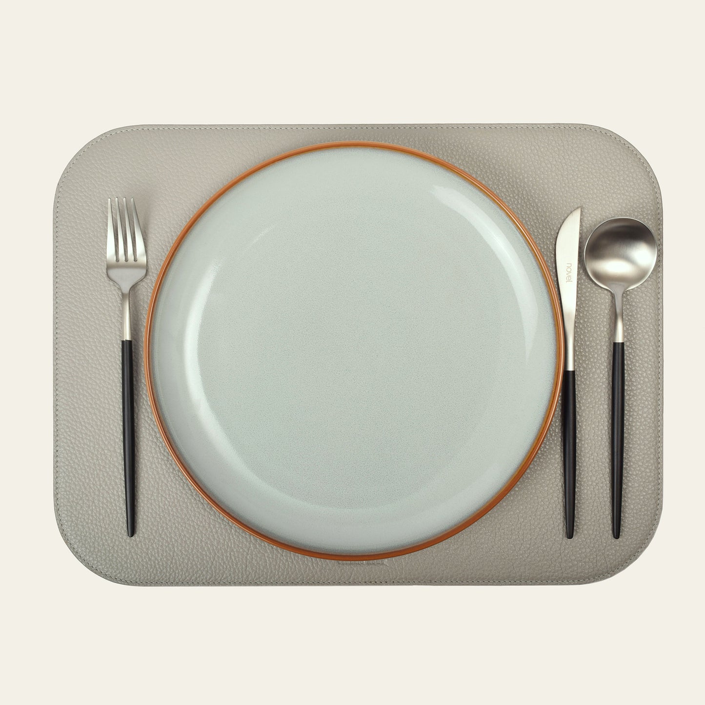 Telleruntersetzer aus Leder (ca. 41 × 31 cm) - rechteckig