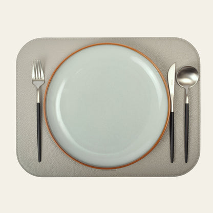 Telleruntersetzer aus Leder (ca. 41 × 31 cm) - rechteckig