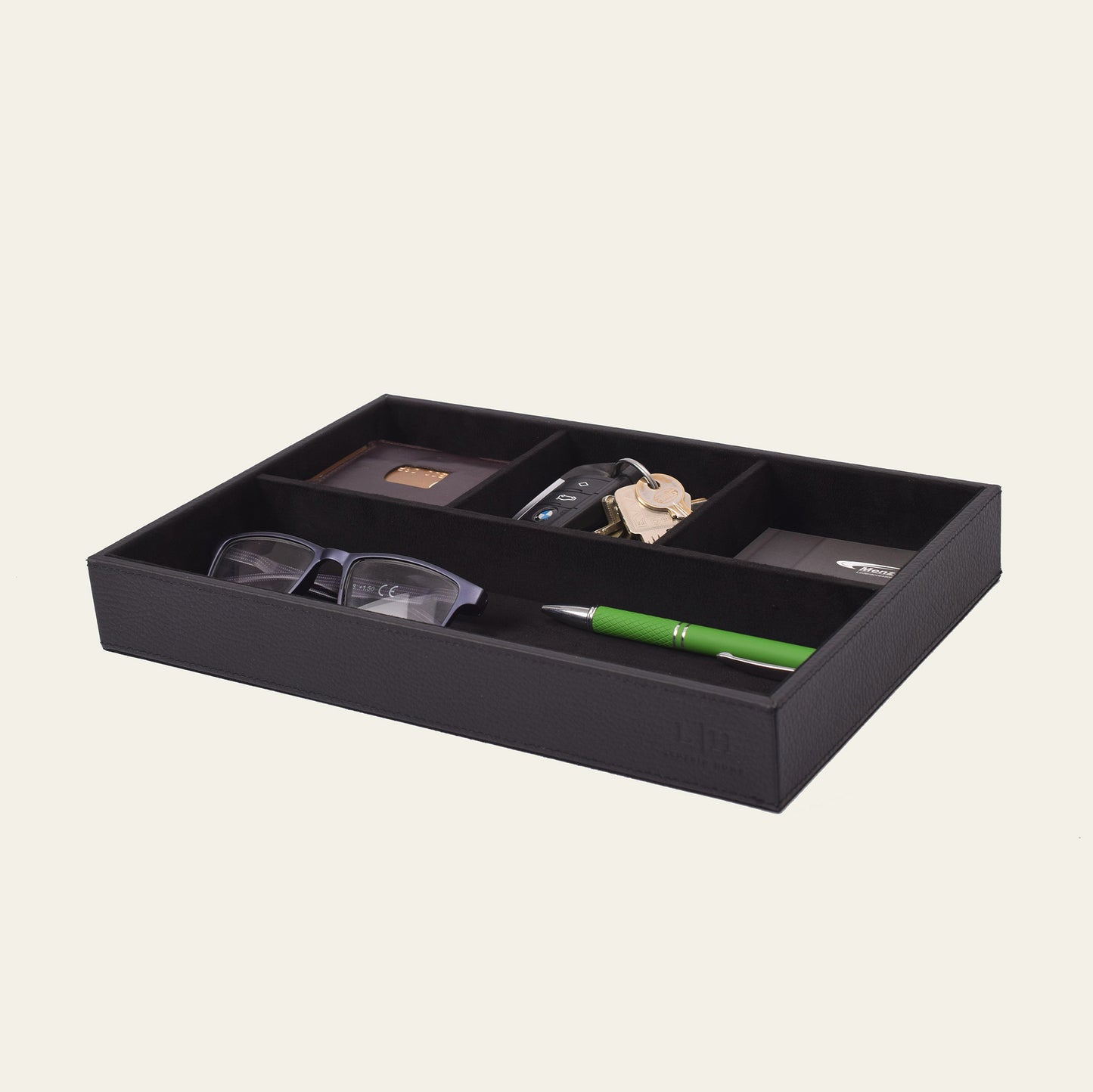 Leder-Schatulle mit Unterteilungen – Offen & Vielseitig