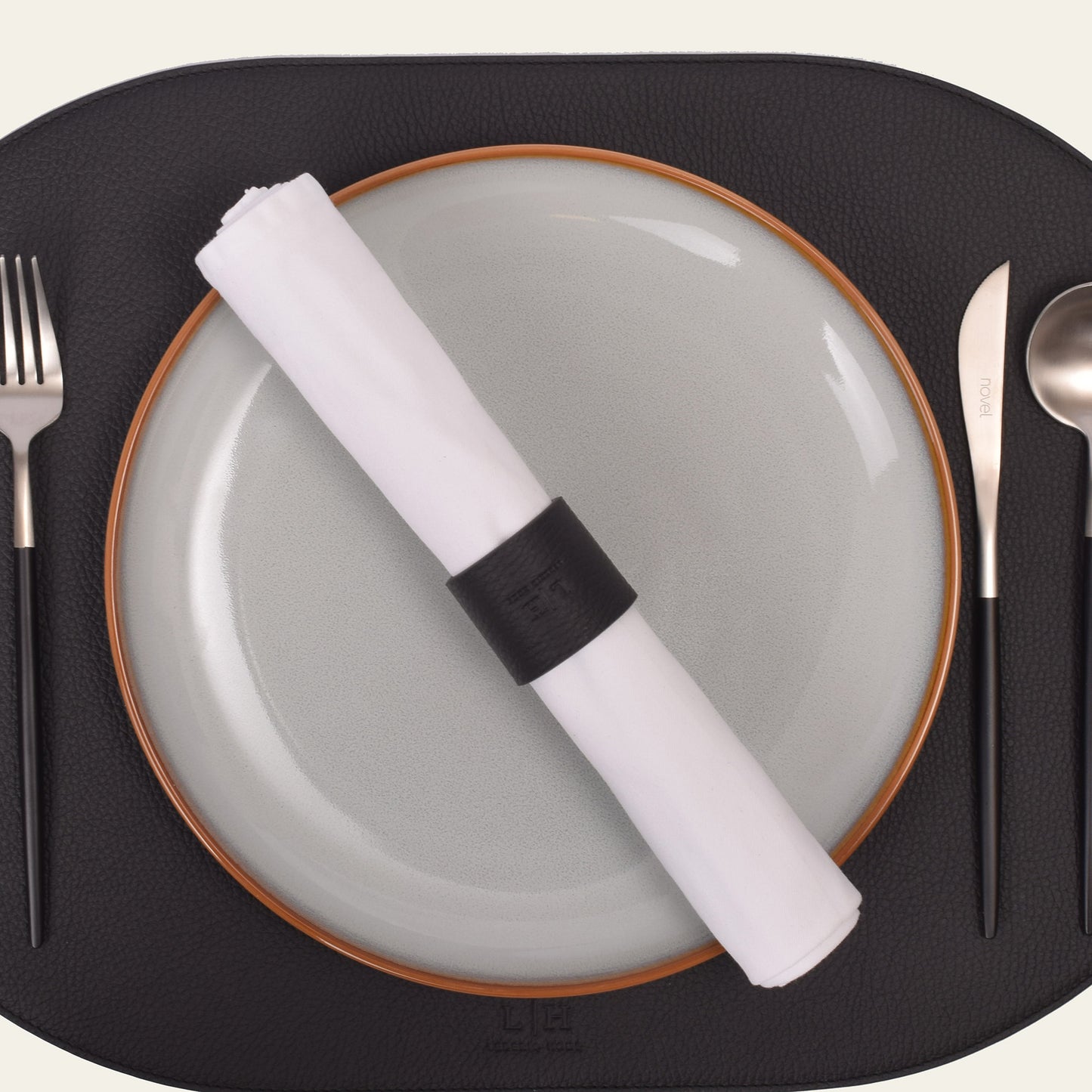 Serviettenring – 4 cm Ø, 4 cm breit, mit Steckverschluss