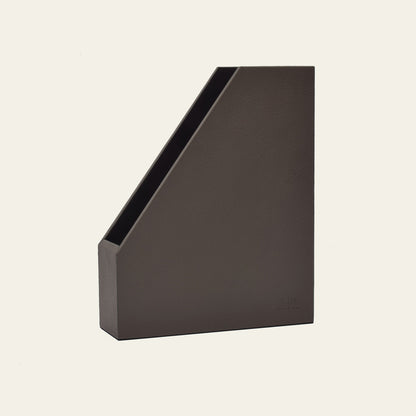 Leder-Stehsammler für Zeitschriften & Unterlagen