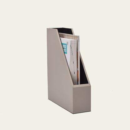 Leder-Stehsammler für Zeitschriften & Unterlagen
