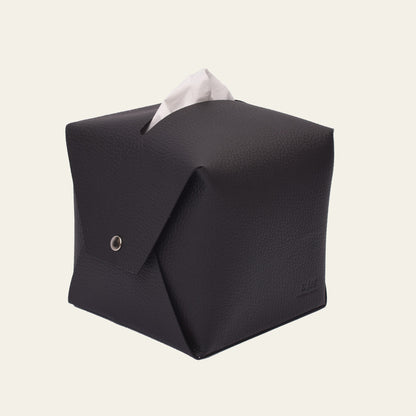 Lederhülle für Taschentuchbox – quadratisch & stilvoll