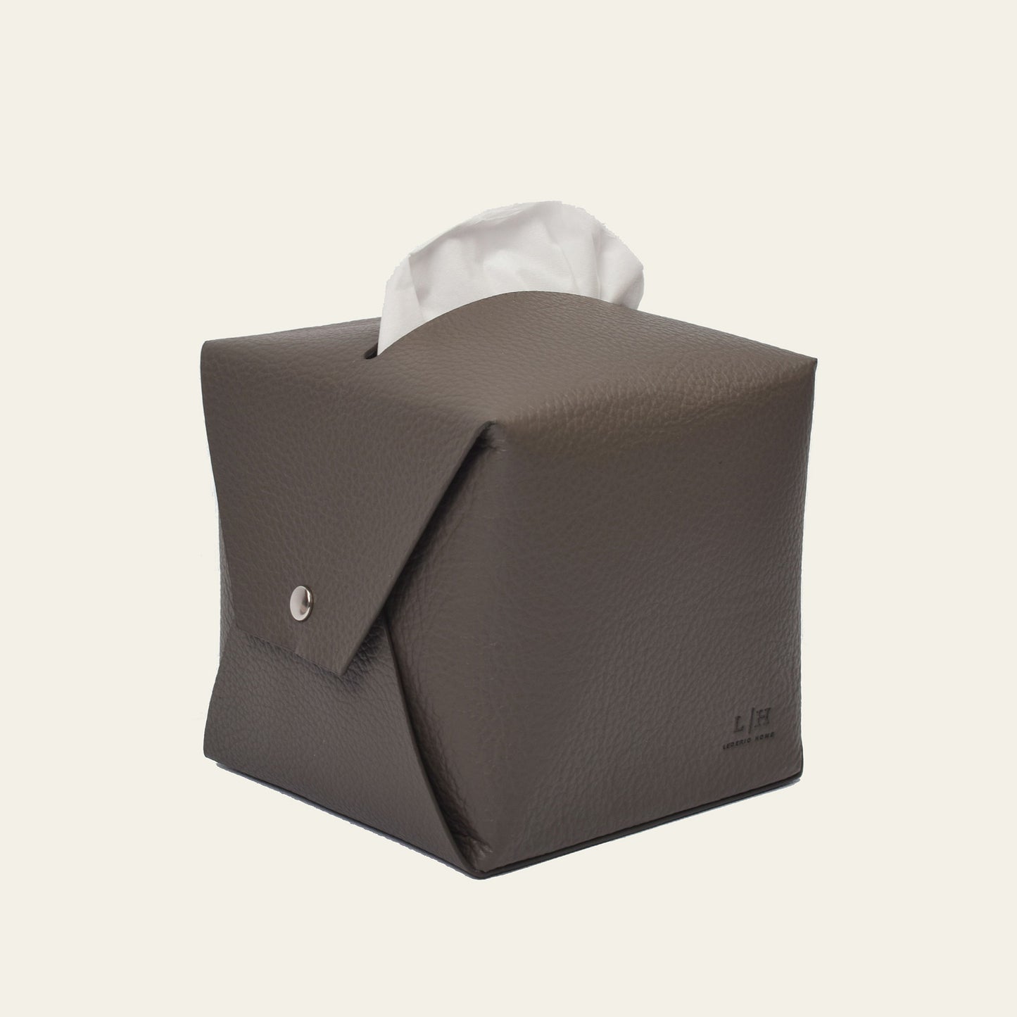 Lederhülle für Taschentuchbox – quadratisch & stilvoll