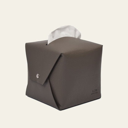 Lederhülle für Taschentuchbox – quadratisch & stilvoll