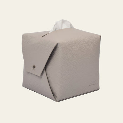 Lederhülle für Taschentuchbox – quadratisch & stilvoll