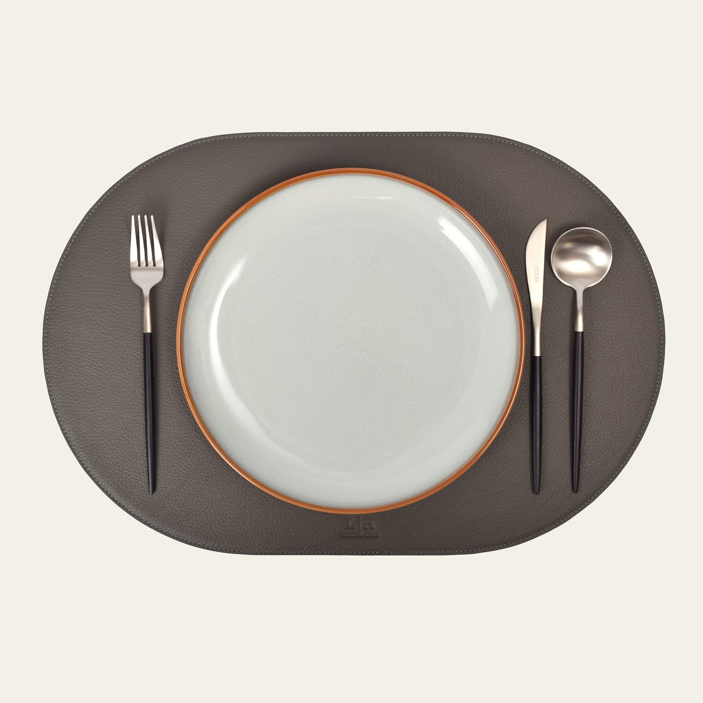 Tischset oval –  50 x 34 cm - formschön & rutschfest