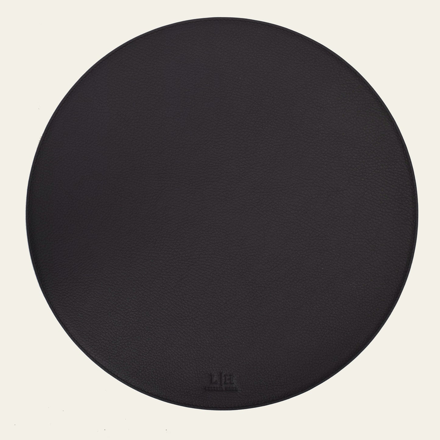 Platzset rund Ø 37 cm – stilvolles Tischset aus echtem Leder