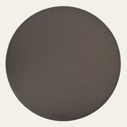 Platzset rund Ø 37 cm – stilvolles Tischset aus echtem Leder