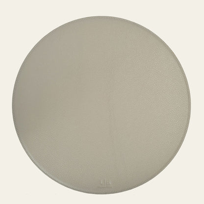 Platzset rund Ø 37 cm – stilvolles Tischset aus echtem Leder