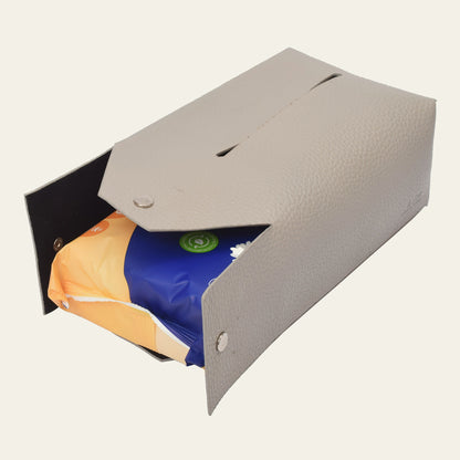 Lederhülle für Rechteckige Taschentuchbox – Dezent & Edel