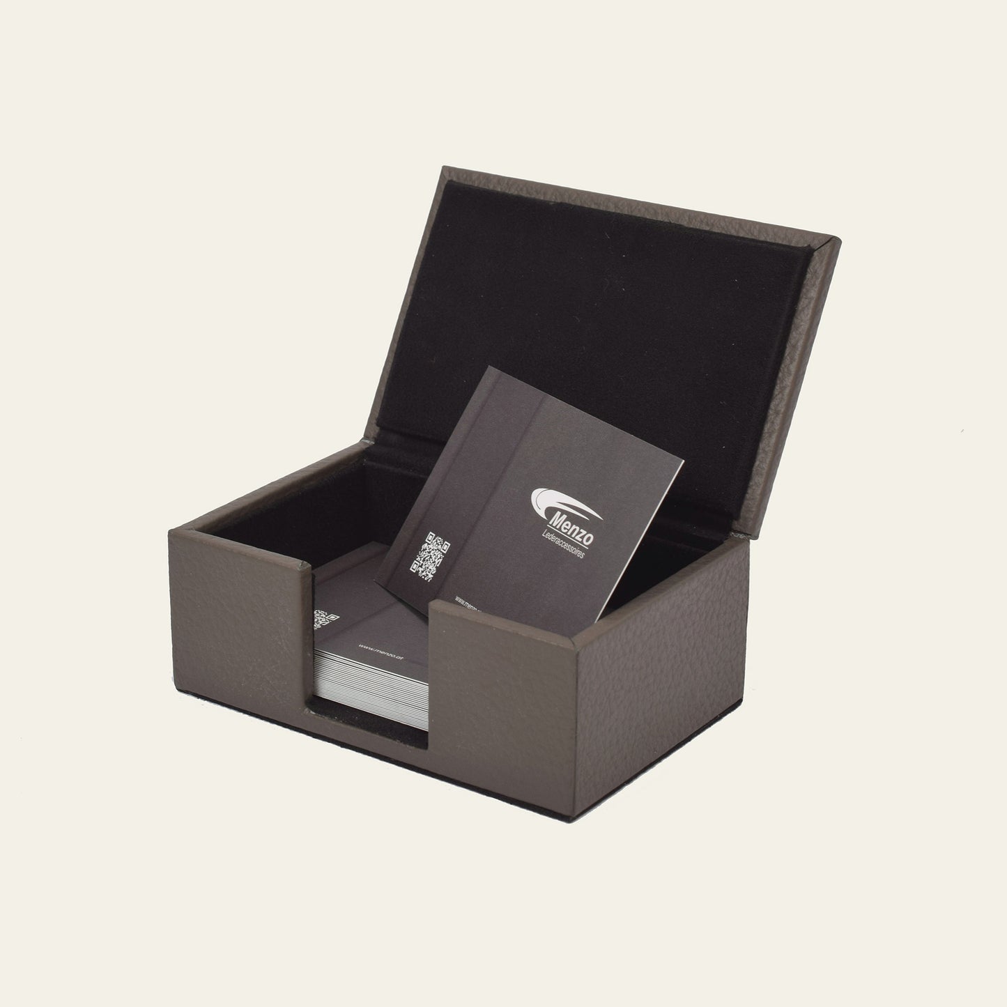 Leder-Visitenkartenbox – stilvoll & funktional