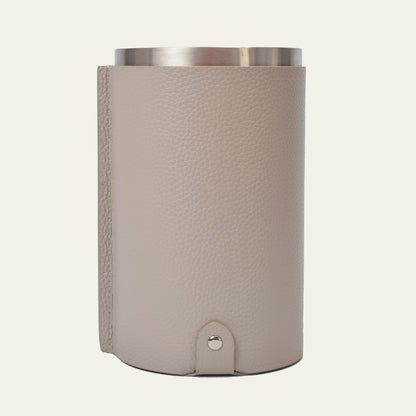 Weinkühler aus Leder mit Edelstahleinsatz – stilvolle Kühlung für Wein & Sekt