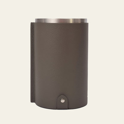 Weinkühler aus Leder mit Edelstahleinsatz – stilvolle Kühlung für Wein & Sekt