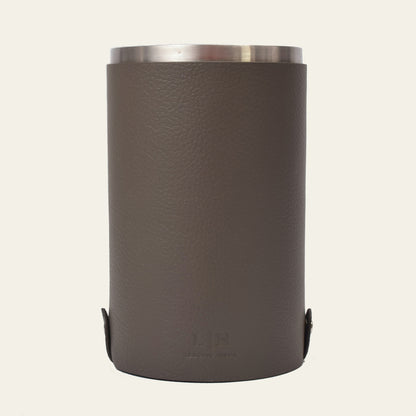 Weinkühler aus Leder mit Edelstahleinsatz – stilvolle Kühlung für Wein & Sekt