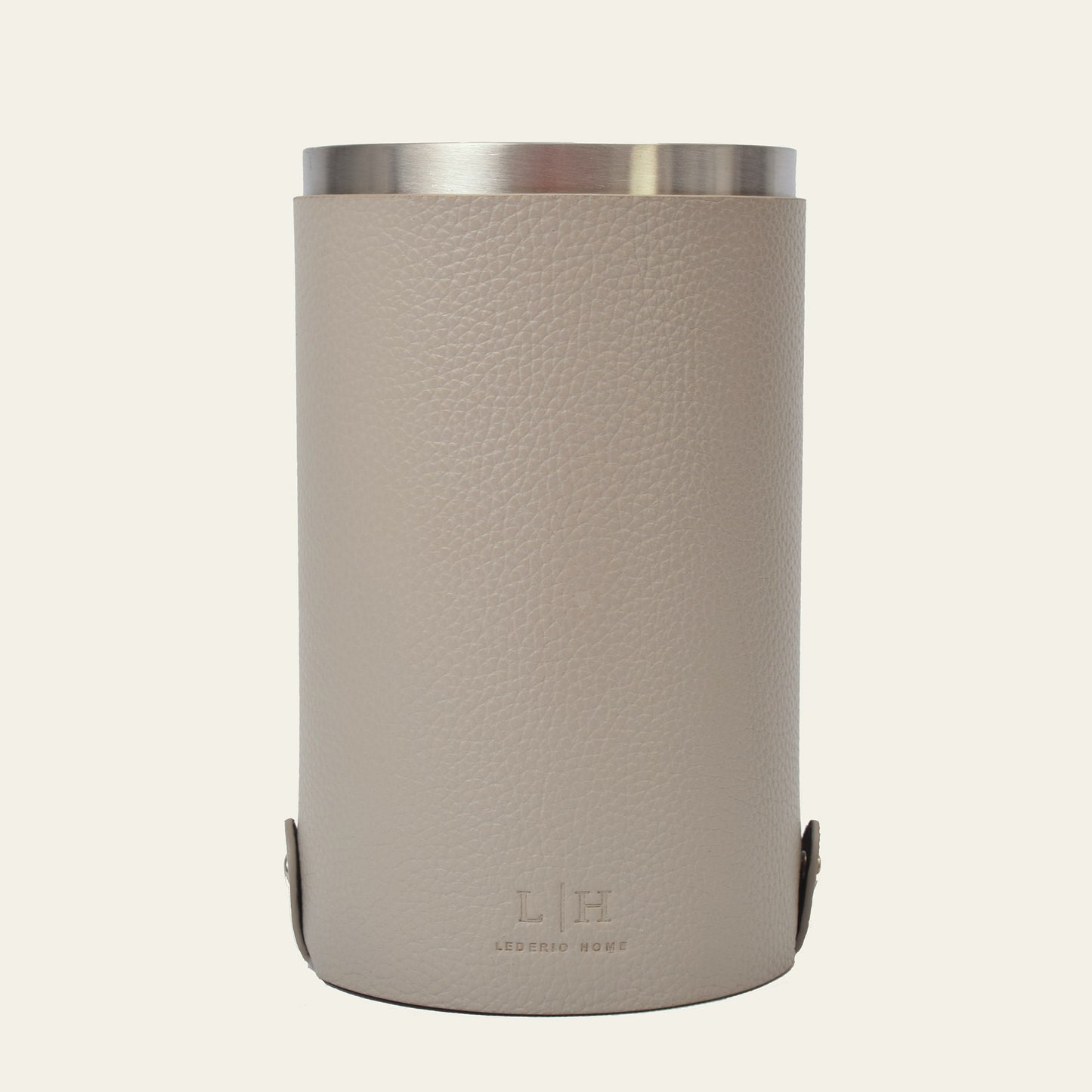 Weinkühler aus Leder mit Edelstahleinsatz – stilvolle Kühlung für Wein & Sekt